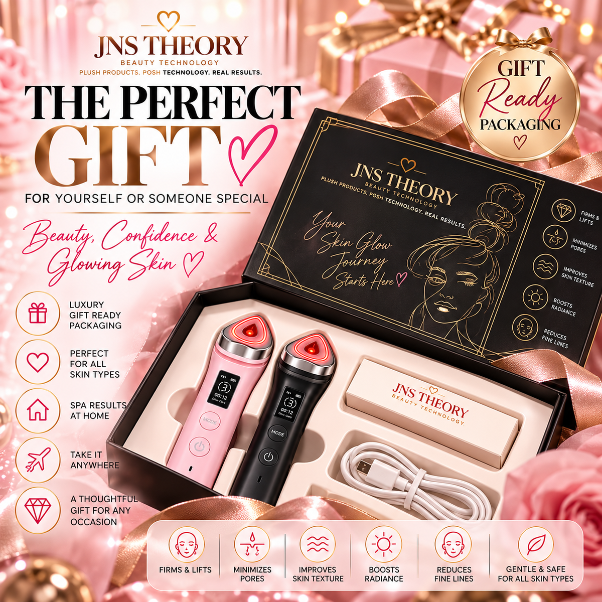 JNS Theory 5-in-1 LED Skin Rejuvenation Wand