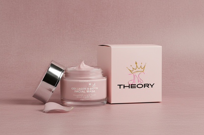 JNS Theory Collagen & Biotin Facial Mask – Dusty Pink Background