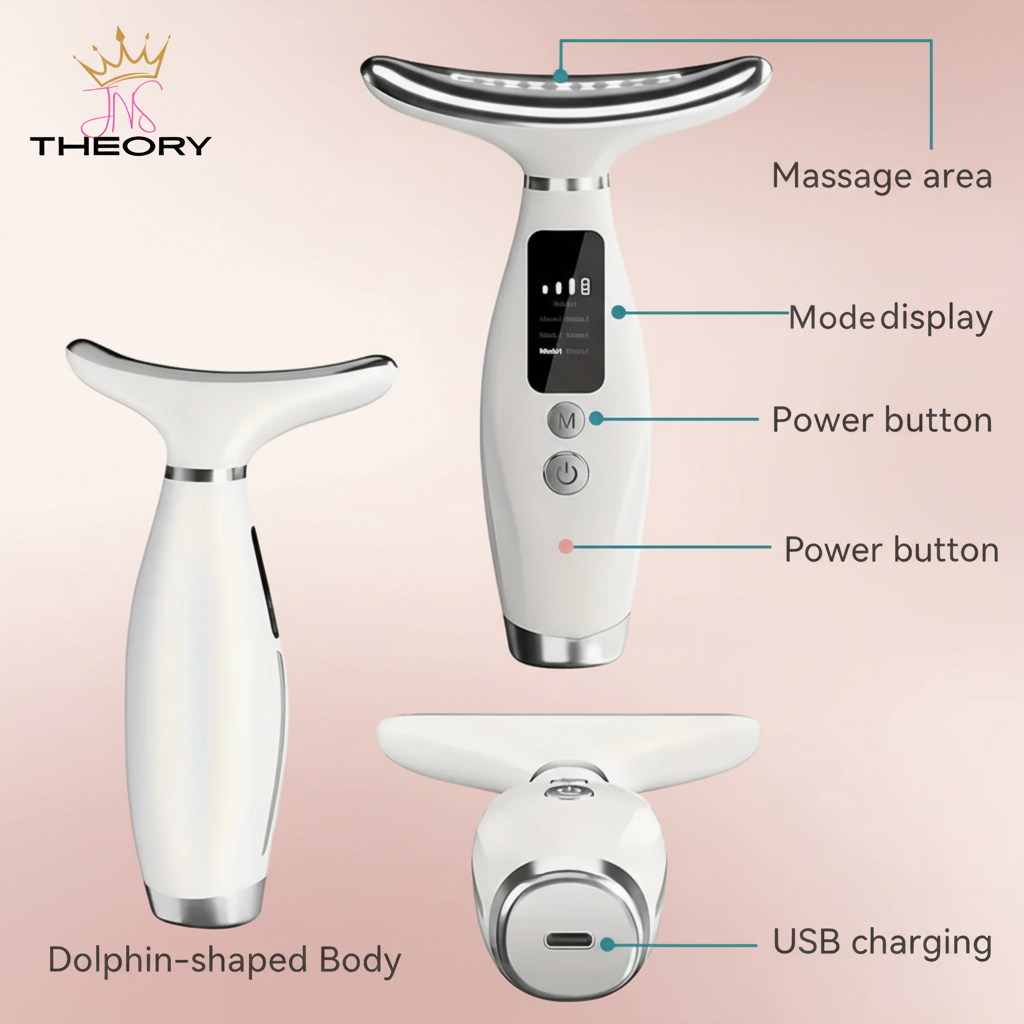 JNS THEORY Neck Beauty Device Infographic