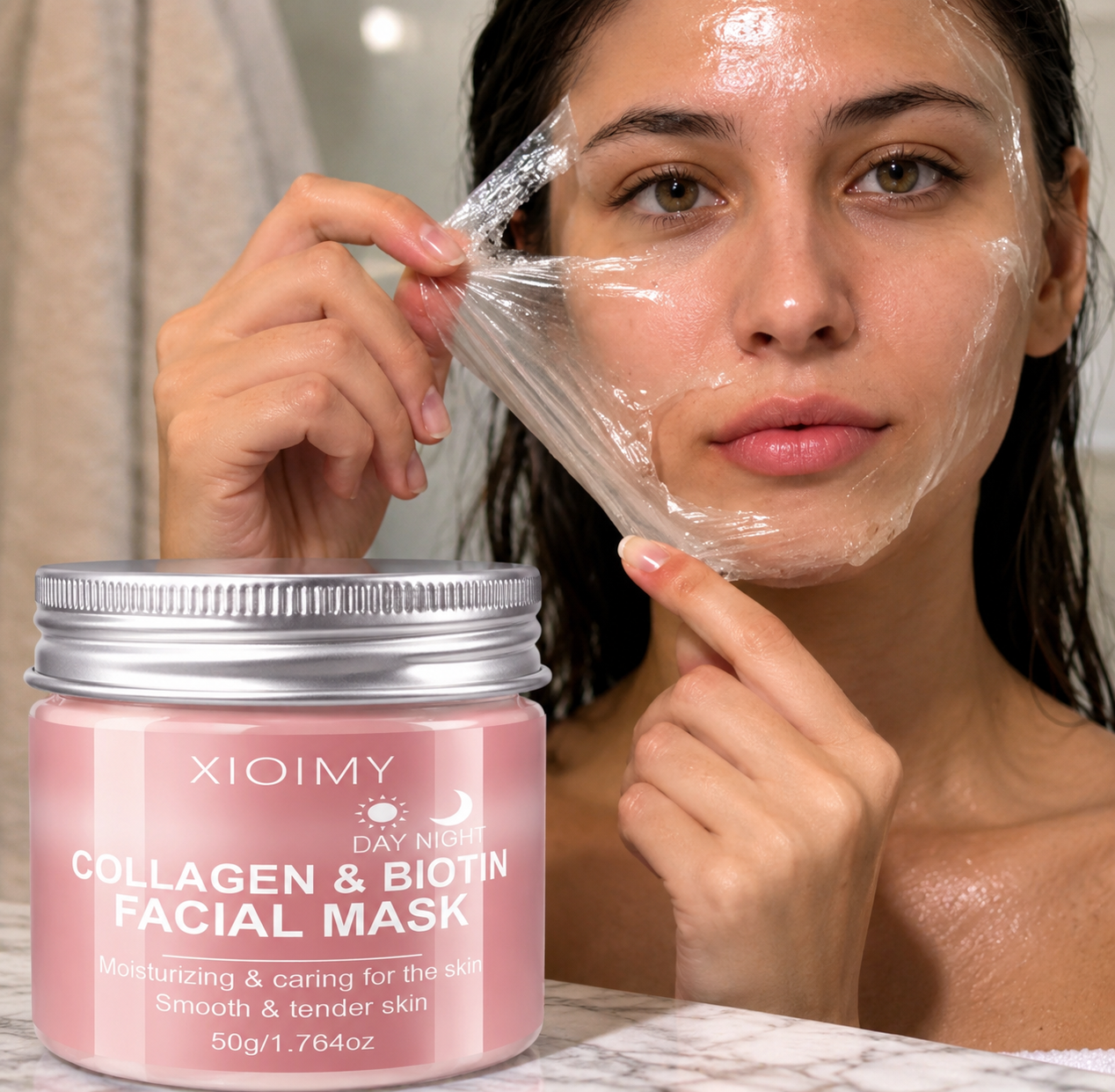 Collagen & Biotin Facial Mask – Advanced Skin Renewal Treatment