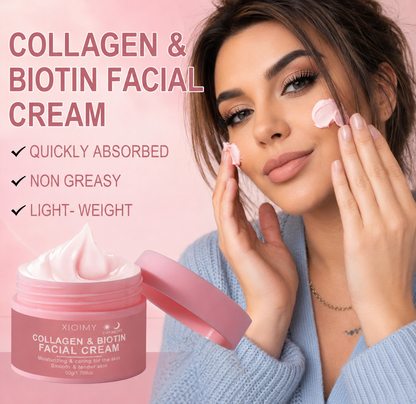 Facial Cream, Collagen & Biotin