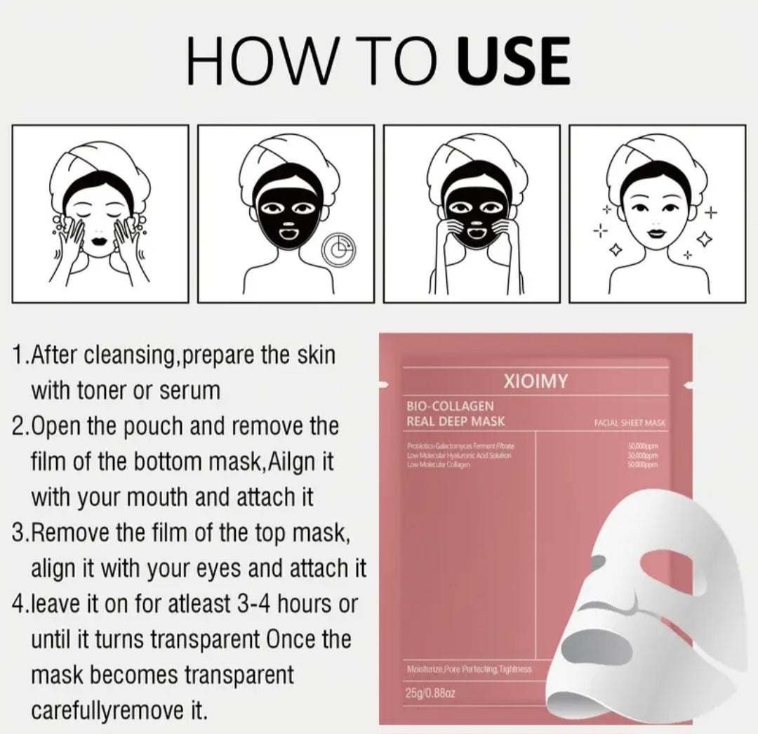 Bio-Collagen Real Deep Mask — 5 Pack